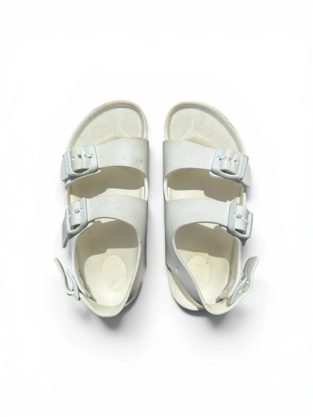 Kids White Birkenstock sandals size 1